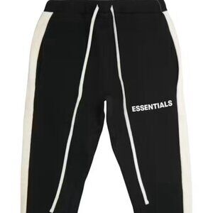 Essentials Fear of God Side Stripe Sweatpants Joggers Small Black